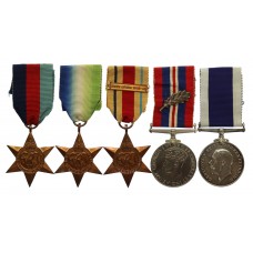 WW2 Mentioned in Despatches (x3) and Royal Navy Long Service & Good Conduct Medal Group of Five with Original Certificate of Service - Temp. Warrant Engineer H.R. Pead, Royal Navy