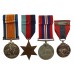 WW1 British War Medal, WW2 1939-45 Star, War Medal 1939-45 and Imperial Service Medal Group of Four - W.H. Parrott, HM Dockyard, Portsmouth