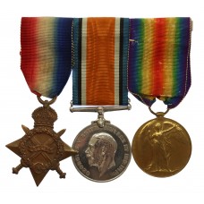 WW1 1914-15 Star Medal Trio - Pte. G. Woodbridge, Army Service Corps