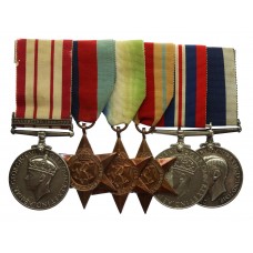 Naval General Service Medal (Clasp - Palestine 1936-1939), WW2 and Royal Navy Long Service & Good Conduct Medal Group of Six - Stores Chief Petty Officer G.W. Brunning, Royal Navy