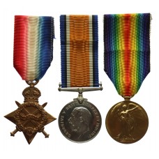 WW1 1914-15 Star Medal Trio - Probationary Flight Officer C.W.D. Outred, Royal Naval Air Service (formerly Able Seaman, RNVR)