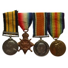 Africa General Service Medal (Clasp - Somaliland 1902-04), WW1 1914-15 Star, British War & Victory Medal Group of Four - Cooper 1st Class A. Smith, Royal Navy