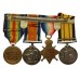 Africa General Service Medal (Clasp - Somaliland 1902-04), WW1 1914-15 Star, British War & Victory Medal Group of Four - Cooper 1st Class A. Smith, Royal Navy