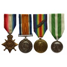 WW1 North Russia Mentioned in Despatches and Messina Earthquake Medal Group of Four - Signalman A.E. Weston, Royal Navy
