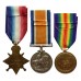 WW1 Gallipoli Casualty 1914-15 Star Medal Trio and Memorial Plaque - Pte. W. Stead, 6th Bn. York & Lancaster Regiment - K.I.A. 12/8/15