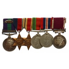 General Service Medal (Palestine) Mentioned in Despatches, WW2 and Long Service & Good Conduct Medal Group of Six - Lieut. Q.M. J.L. Callan, Royal Signals & R.E.M.E. (later Captain Q.M.)