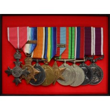 WW2 MBE (Military), Long Service & Good Conduct and Meritorious Service Medal Group of Nine - Lieut (Q.M.) E.J. Godwin, Royal Artillery