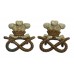 Pair of North Staffordshire Regiment Collar Badges