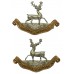 Pair of Bedfordshire & Hertfordshire Regiment Collar Badges