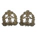 Pair of Middlesex Regiment Officer's Silver Collar Badges