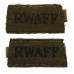 Pair of Royal West African Frontier Force RWAFF WW2 Cloth Slip on Shoulder Titles and Photos