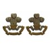 Pair of South Lancashire Regiment (Prince of Wales's Volunteers) Officer's Dress Collar Badges