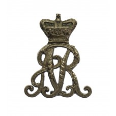 Queen's Own Oxfordshire Hussars Officer's Silver Plated Collar Badge