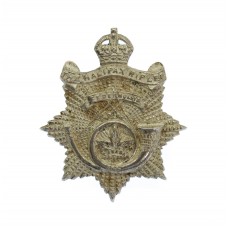 Canadian The Halifax Rifles Officer's Silver Plated Collar Badge 