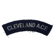 Cleveland A.C.F. Cloth Shoulder Title