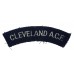 Cleveland A.C.F. Cloth Shoulder Title