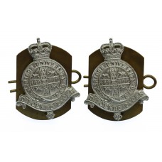 Pair of Cambridge University O.T.C. Anodised (Staybrite) Collar Badges