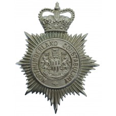Northumberland Constabulary Helmet Plate - Queen's Crown