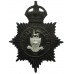 Coventry Police Black Helmet Plate - King's Crown