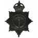 Coventry Police Black Helmet Plate - King's Crown