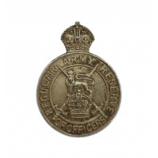 Regular Army Reserve of Officers 1953 Hallmarked Silver Lapel Badge - King's Crown