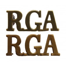 Pair of Royal Garrison Artillery (R.G.A.) Shoulder Titles