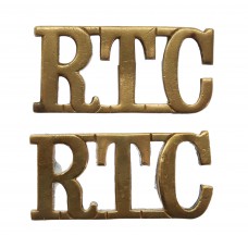 Pair of Royal Tank Corps (R.T.C.) Shoulder Titles