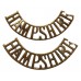 Pair of Hampshire Regiment (HAMPSHIRE) Shoulder Titles