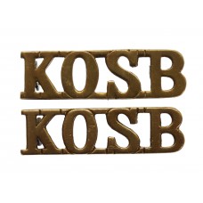 Pair of King's Own Scottish Borderers (K.O.S.B.) Shoulder Titles