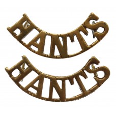 Pair of Hampshire Regiment (HANTS) Shoulder Titles