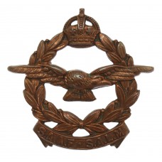 South African Air Force (S.A.A.F.) Cap Badge - King's Crown