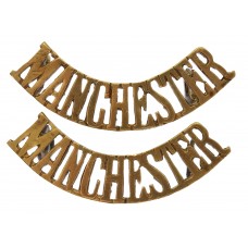 Pair of Manchester Regiment (MANCHESTER) Shoulder Titles