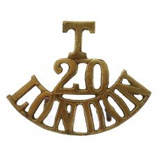 20th (Blackheath & Woolwich) London Regiment (T/20/LONDON) Sh