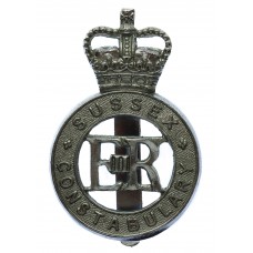 Sussex Constabulary Cap Badge - Queen's Crown