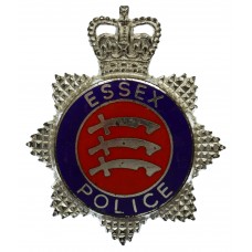 Essex Police 1973 Hallmarked Silver Senior Officer's Cap Badge - 