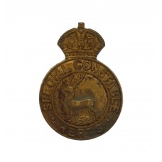 Hertfordshire Constabulary Herts Special Constable Lapel Badge - King's Crown