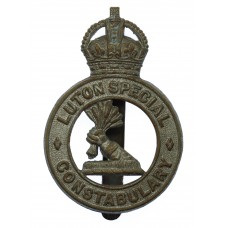 Luton Special Constabulary Cap Badge - King's Crown