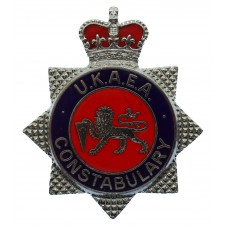 United Kingdom Atomic Energy Authority (U.K.A.E.A.) Police Enamelled Cap Badge - Queen's Crown