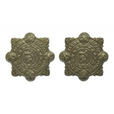 Pair of Garda Siochana (Irish Police) White Metal Collar Badges