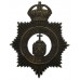 Bootle County Borough Police Night Helmet Plate - King's Crown (Missing One Lug)