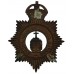 Bootle County Borough Police Night Helmet Plate - King's Crown (Missing One Lug)