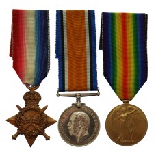 WW1 1914-15 Star Medal Trio - Pte. J. Grant, Seaforth Highlanders