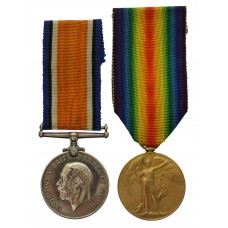 WW1 British War & Victory Medal Pair - Pte. H.L. Bradbury, 21