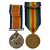 WW1 British War & Victory Medal Pair - Pte. H.L. Bradbury, 21st (Wool Textile Pioneers) Bn. West Yorkshire Regiment