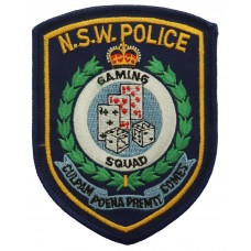 Australia New South Wales Police Gaming Squad Cloth Patch Badge