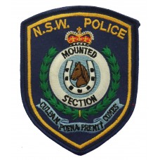 Australia New South Wales Police Mounted Section Cloth Patch Badge