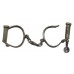 Hiatt Best Warranted Wrought "Darby" Style Police Handcuffs with Key.