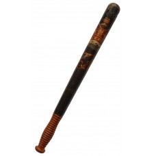 Victorian Hand Painted Police Truncheon with Makers Mark