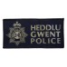 Heddlu Gwent Police Cloth Patch Badge