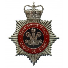 South Wales Police (Heddlu De Cymru) Enamelled Cap Badge - Queen'